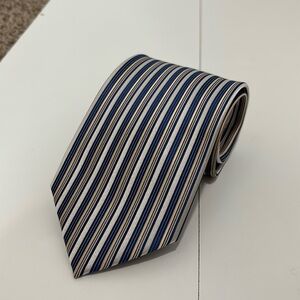 Gianfranco men’s microfiber multicolored striped wide tie business formal‎
